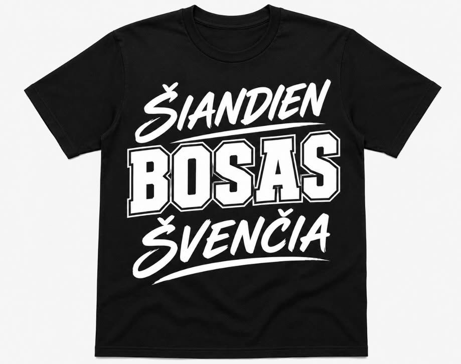 Marškinėliai „Šiandien bosas švenčia“