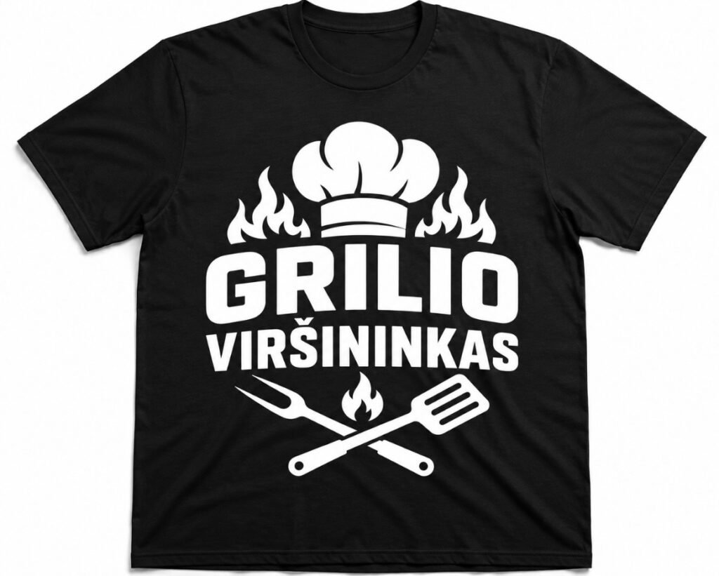 Marškinėliai „Grilio viršininkas“