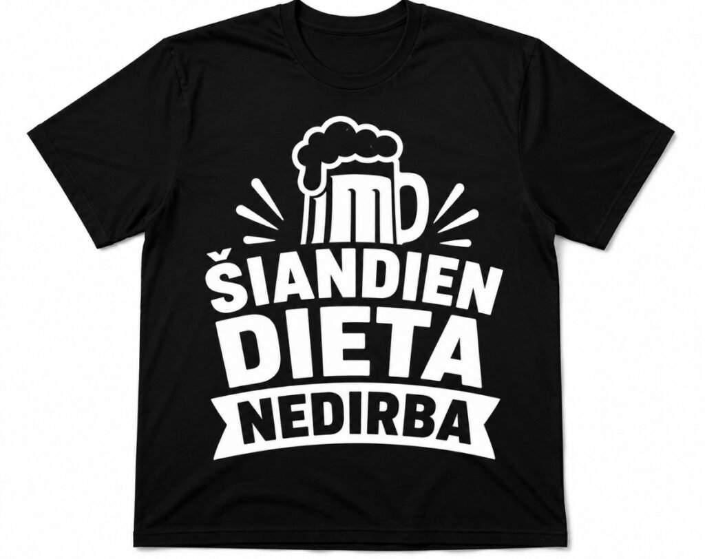 Marškinėliai „Šiandien dieta nedirba“