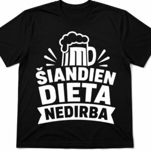 Marškinėliai „Šiandien dieta nedirba“