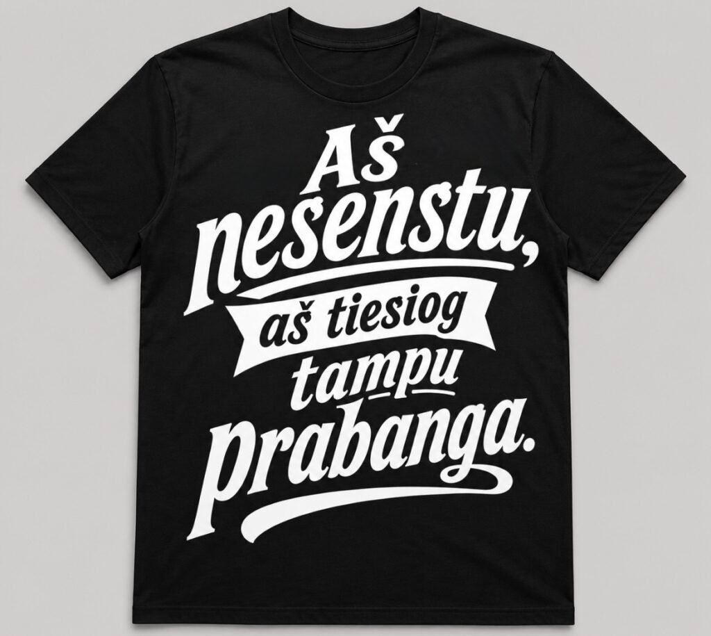 Marškinėliai „Aš nesenstu, aš tiesiog tampu prabanga“