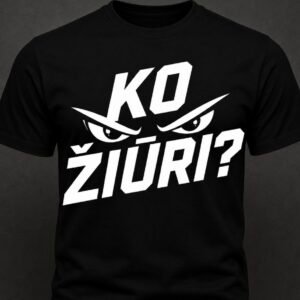 Marškinėliai su originaliu užrašu – kitas dizainas