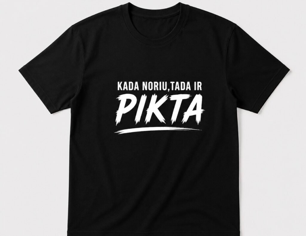 Marškinėliai „Kada noriu, tada ir…“