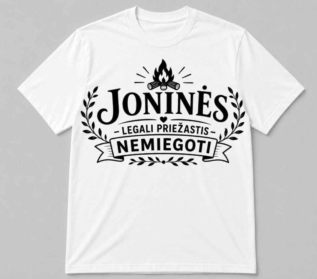Marškinėliai „Joninės – legali priežastis nemiegoti“