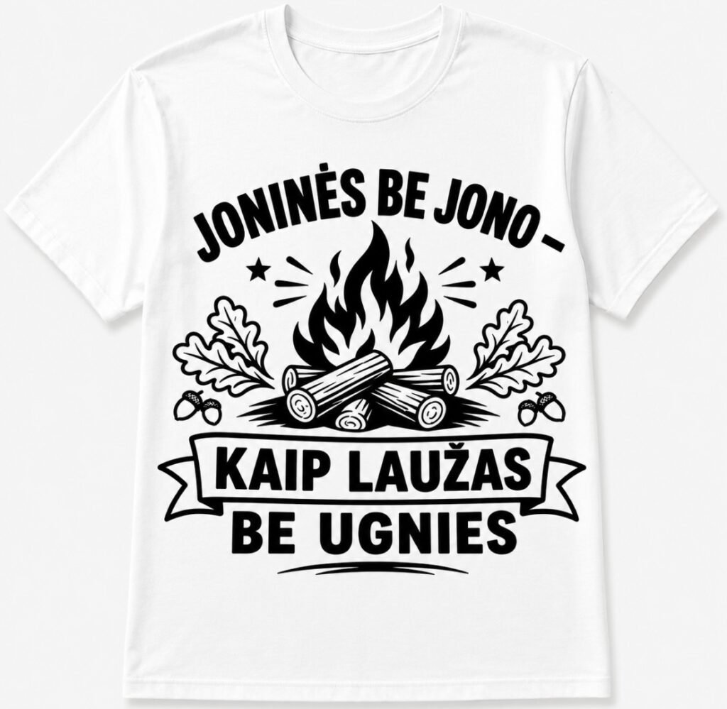 Marškinėliai „Kaip laužas be ugnies“