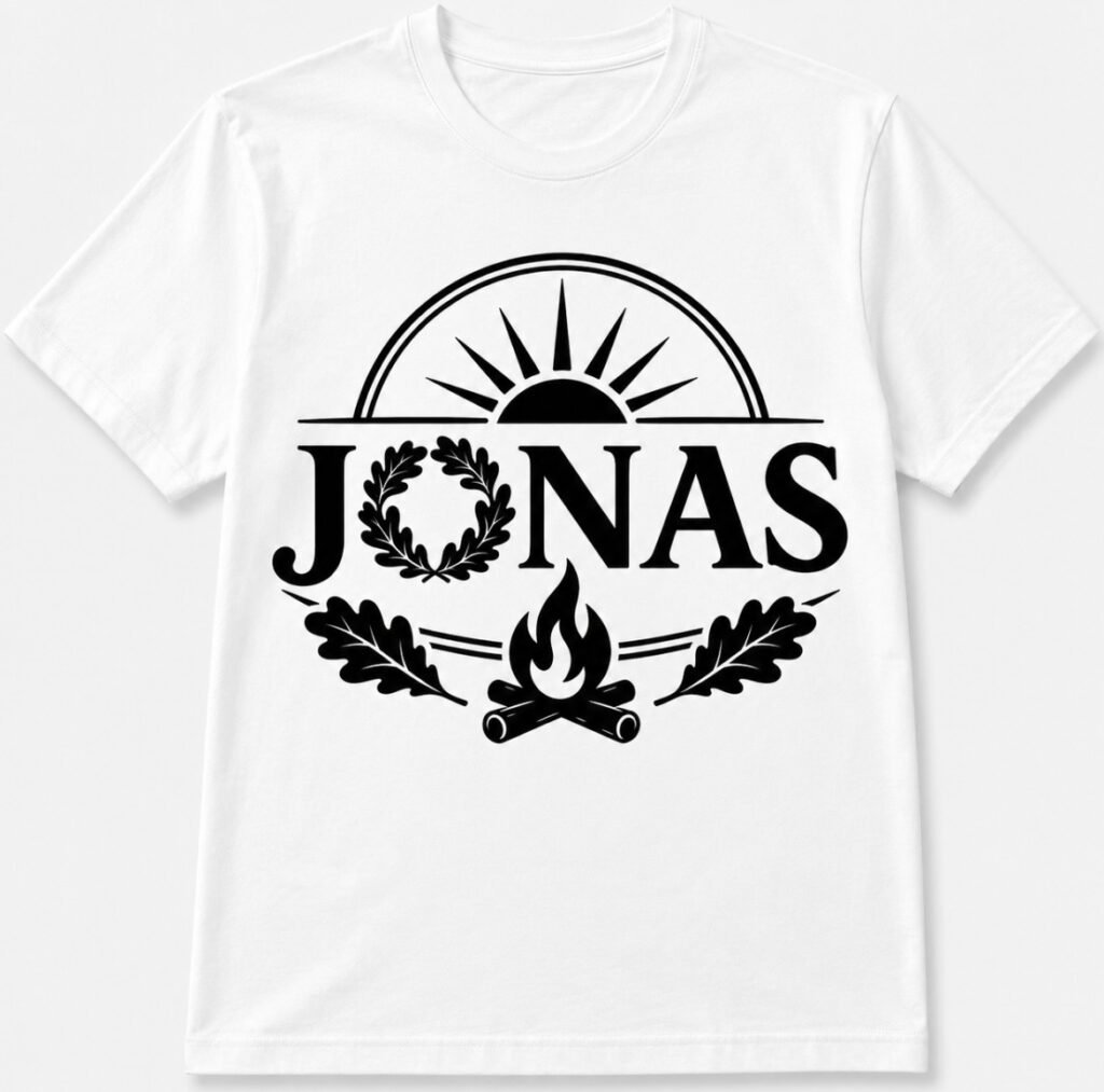 Marškinėliai „Jonas“ – kitas dizainas