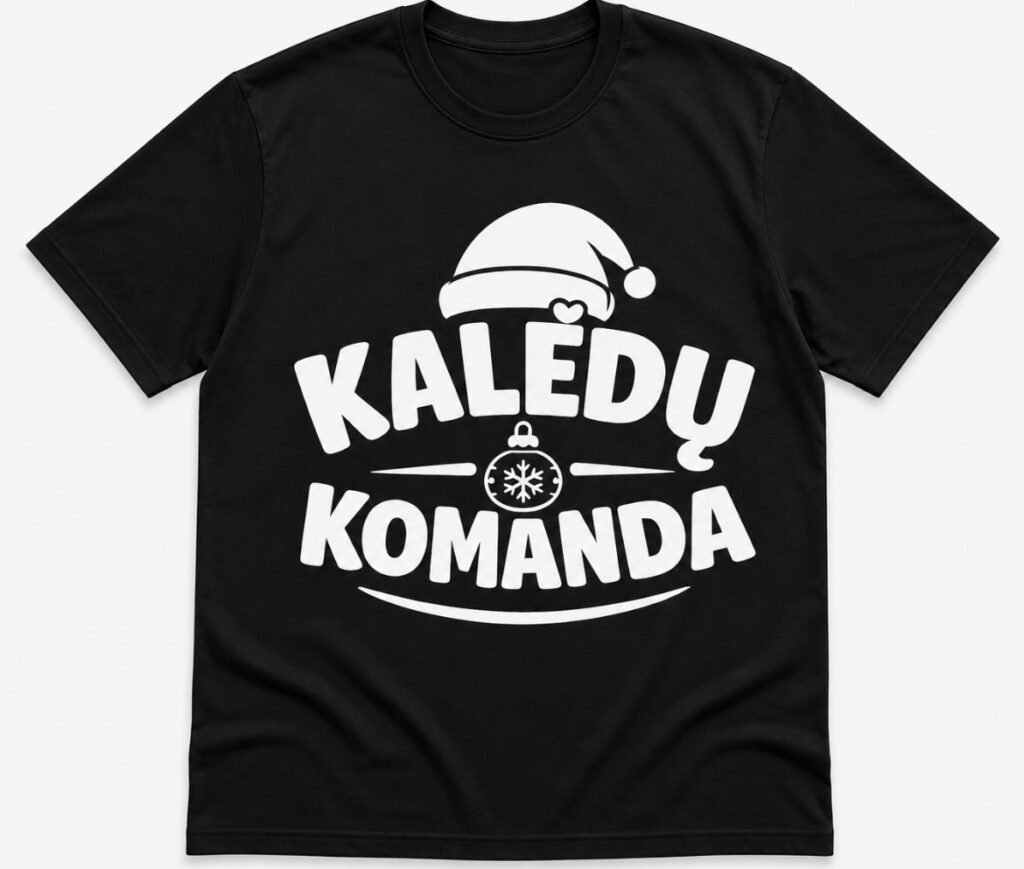 Marškinėliai „Kalėdų komanda“