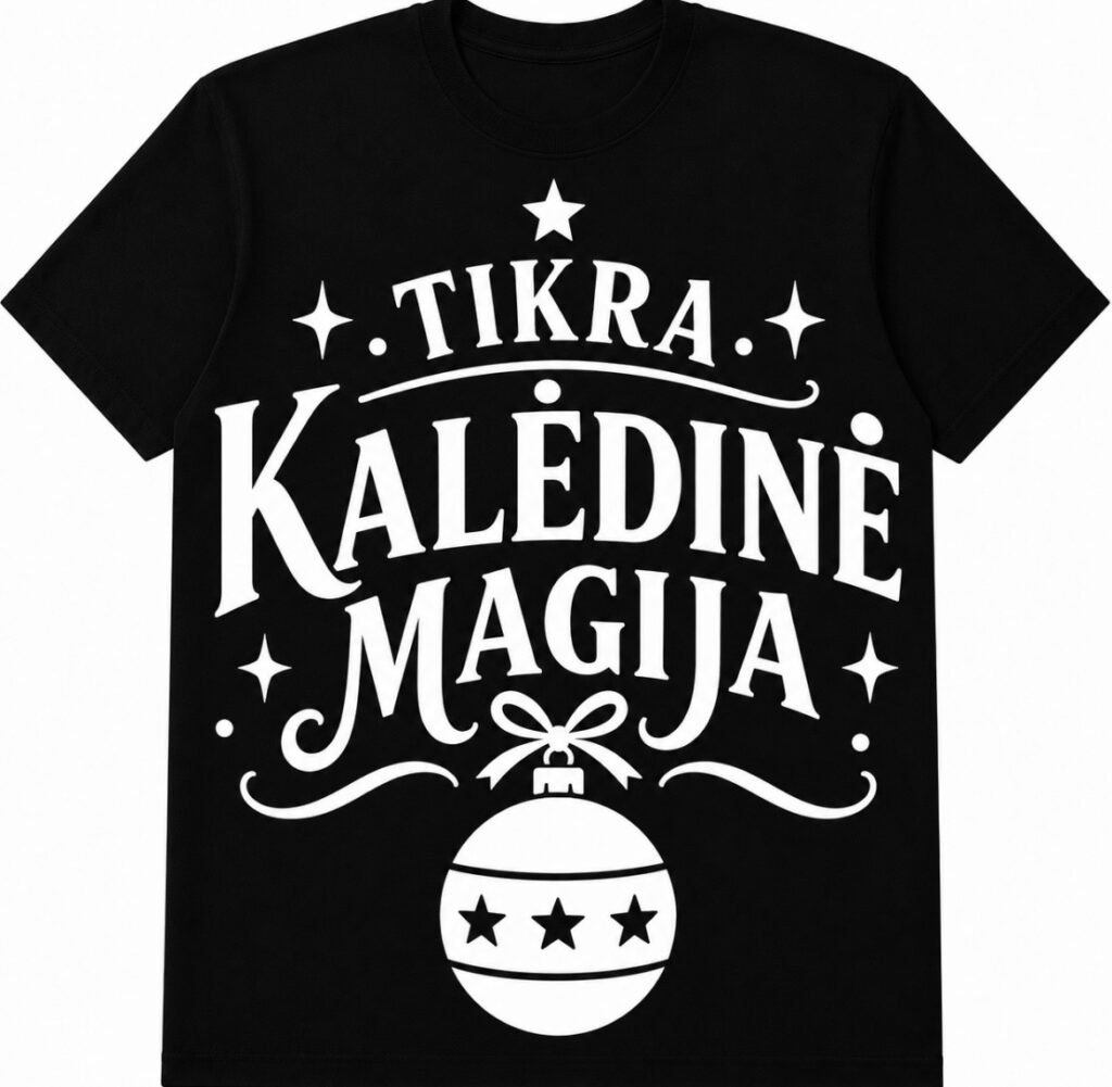 Marškinėliai „Tikra Kalėdinė magija“
