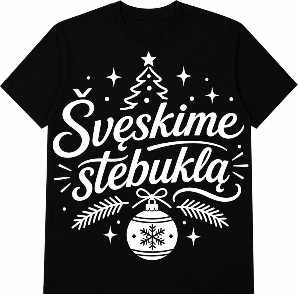 Marškinėliai „Švęskime stebuklą“