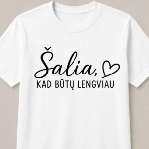 Marškinėliai mokytojui – kitas dizainas