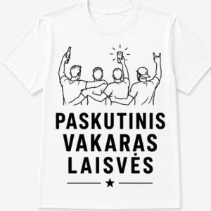 Marškinėliai „Paskutinis vakaras laisvės“ – kitas dizainas